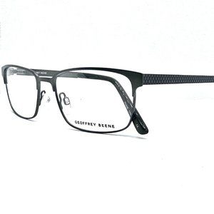 GEOFFREY BEENE Eyeglasses Frames G454 GUN 55-17-145 Mens